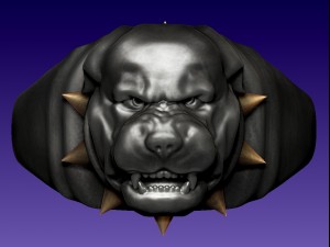 ring rottweiler 3Dプリントモデル