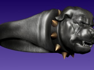 ring rottweiler 3Dプリントモデル