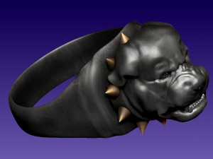 ring rottweiler 3Dプリントモデル