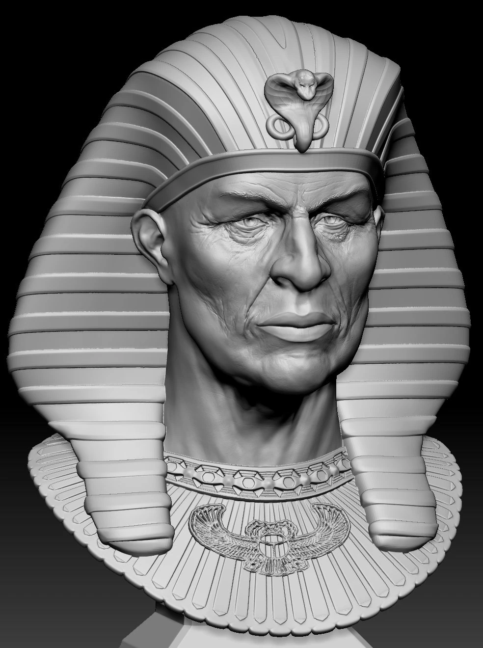 pharaoh 3D Print Model .c4d .max .obj .3ds .fbx .stl .blend 