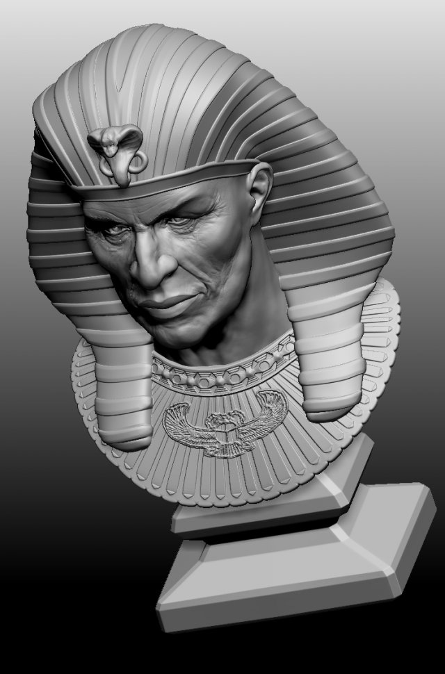 Pharaoh 3d Baskı Modeli In Erkek 3dexport