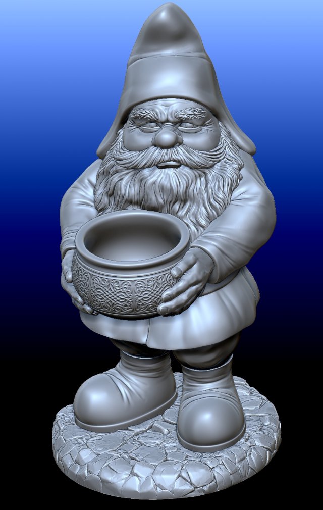 gnome 1 Modelo de Impressão 3D .c4d .max .obj .3ds .fbx .stl .blend 
