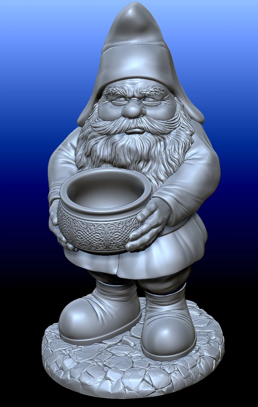 gnome 1 3D Print Model .c4d .max .obj .3ds .fbx .stl .blend 