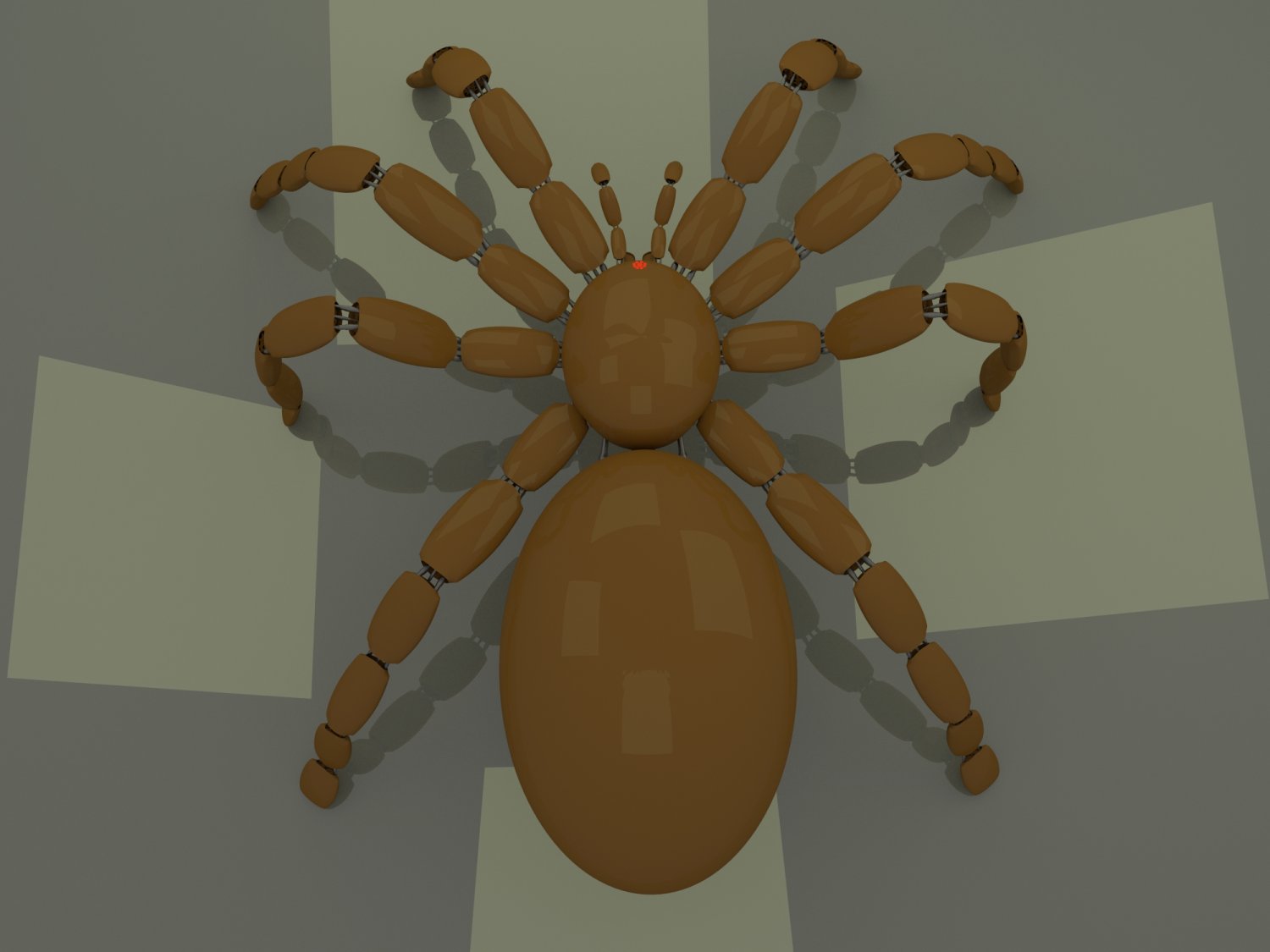 3d модель паука