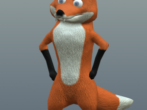 cartoon fox 3Dモデル