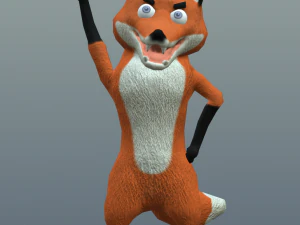 cartoon fox 3D Model