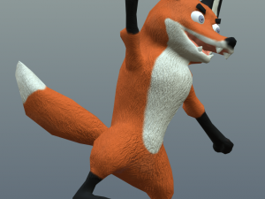 cartoon fox 3Dモデル