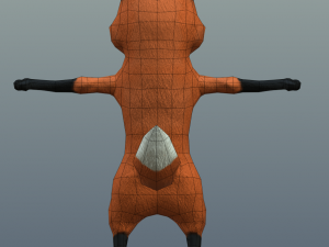 cartoon fox 3Dモデル