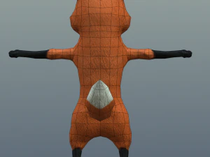 cartoon fox 3D Model