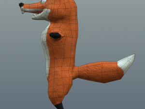 cartoon fox 3Dモデル