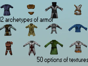 paquete de personajes de fantas&iacute;a Modelo 3D