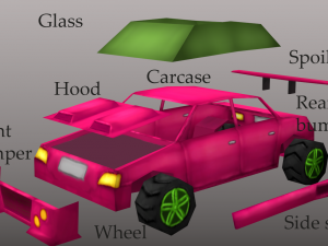 car pack 3D Model