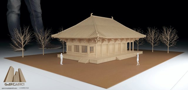oriental house Modelo 3D .c4d .max .obj .3ds .fbx .stl .blend 