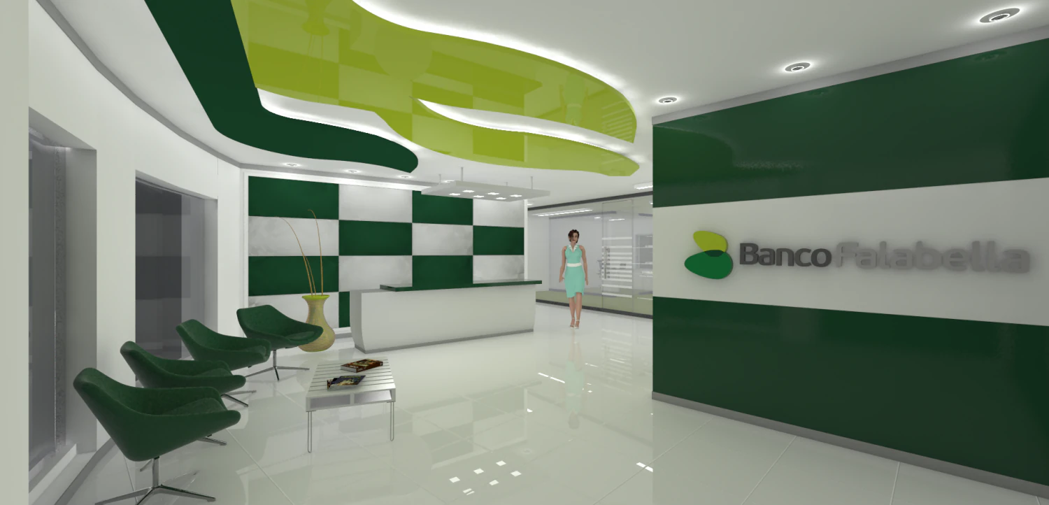 interior recepcion oficina 3D Model .c4d .max .obj .3ds .fbx .stl .blend