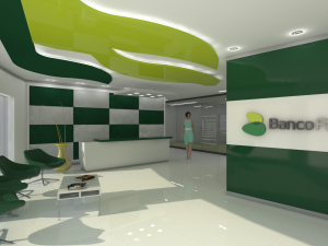 interior recepcion oficina 3D Model