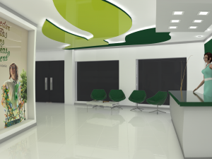 interior recepcion oficina 3D Model