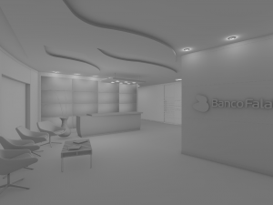 interior recepcion oficina 3D Model