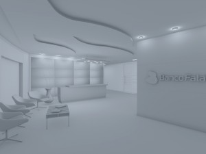 interior recepcion oficina 3D Model