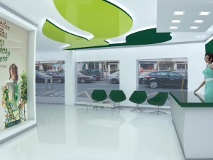 interior recepcion oficina 3D Model