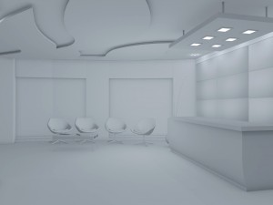 interior recepcion oficina 3D Model