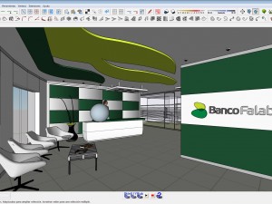 interior recepcion oficina 3D Model