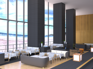 beach restaurant 3D Model