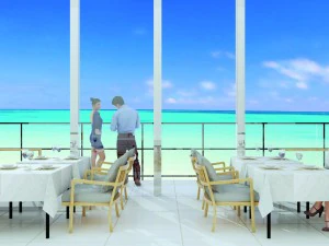 beach restaurant 3D Model