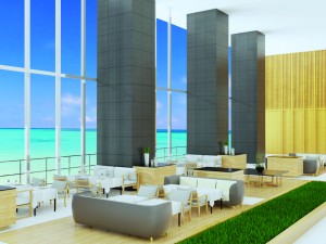 beach restaurant Modelo 3D