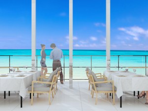 beach restaurant Modelo 3D