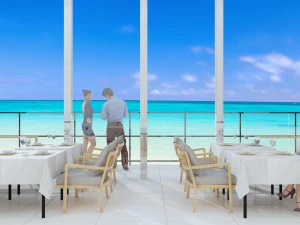 beach restaurant 3D Model