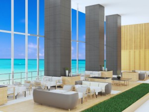 beach restaurant Modelo 3D