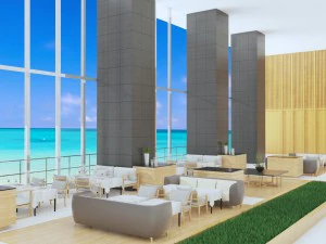 beach restaurant 3D Model