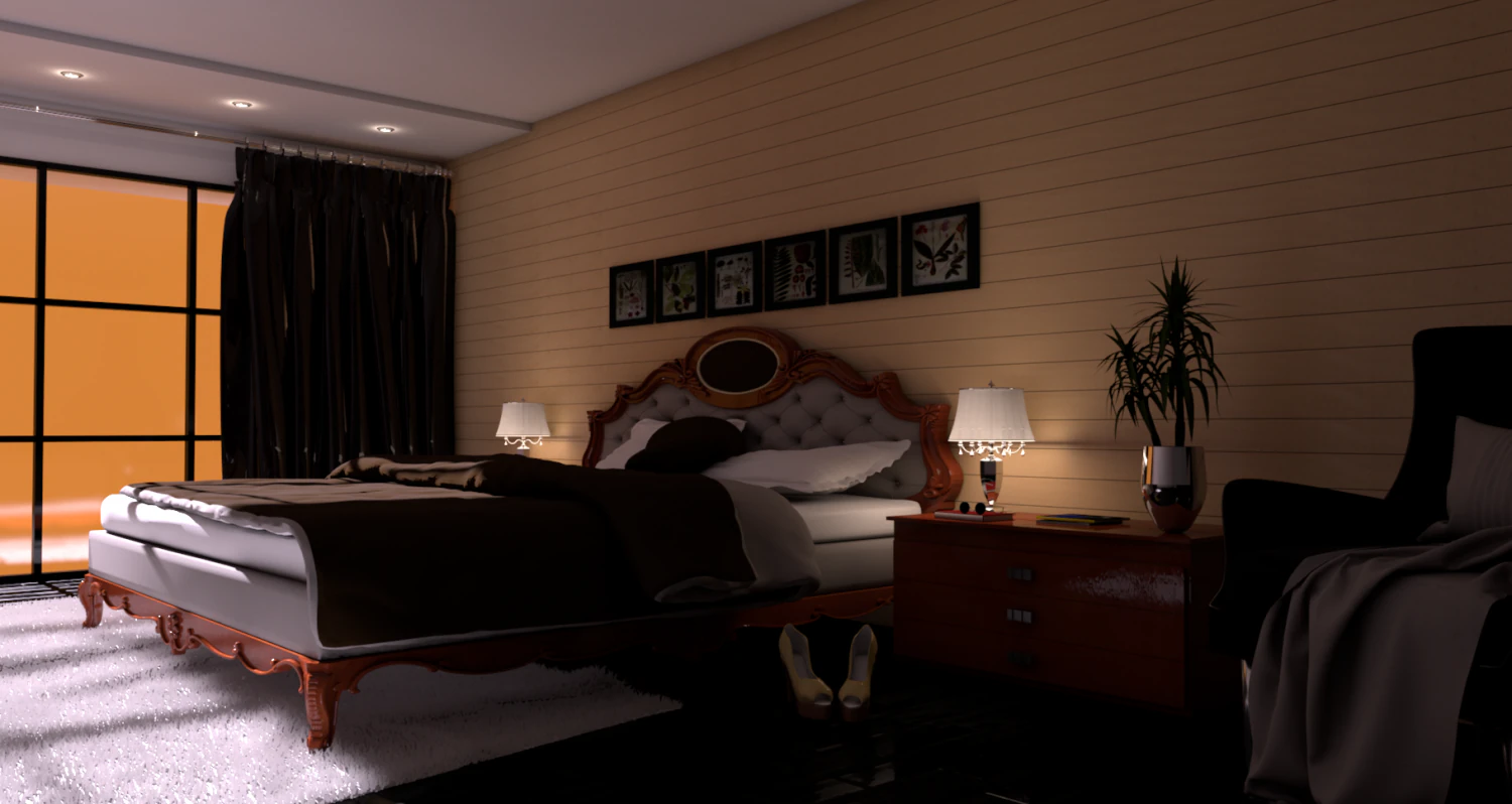 bedroom peru 3D Model .c4d .max .obj .3ds .fbx .stl .blend