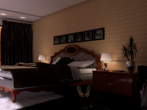 dormitorio per&uacute; Modelo 3D