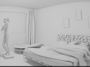 bedroom minimalistic 3D Модель