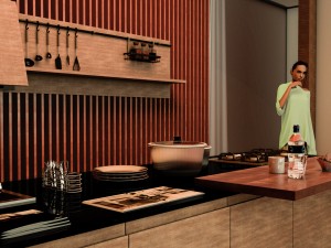 kitchen and dining room 3D Модель