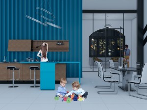 kitchen and dining room 3D Модель