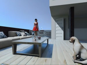 terrace 3D Model