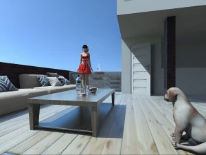 terrace 3D Model