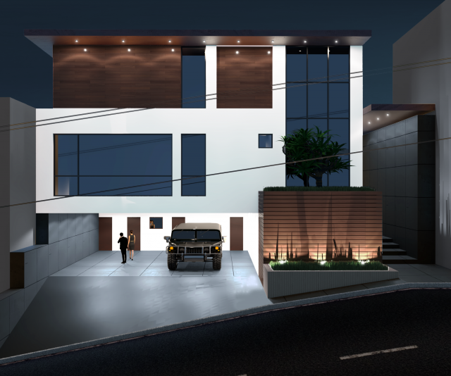 residence the pines 3D Model .c4d .max .obj .3ds .fbx .stl .blend 