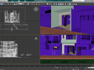 house in rain 3D 模型