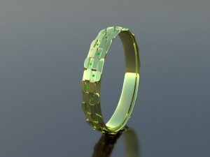 gold ring Model 3D