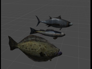 3 fish models 3D Model
