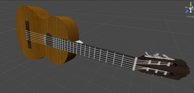 acustic guitar 3D Model .c4d .max .obj .3ds .fbx .stl .blend 