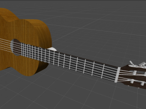 acustic guitar 3D Model
