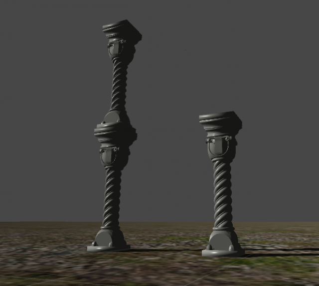 column 3D 模型 .c4d .max .obj .3ds .fbx .stl .blend 