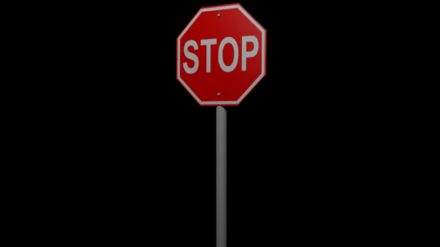 stop sign Modèle 3D .c4d .max .obj .3ds .fbx .stl .blend