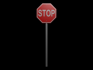 stop sign Modèle 3D