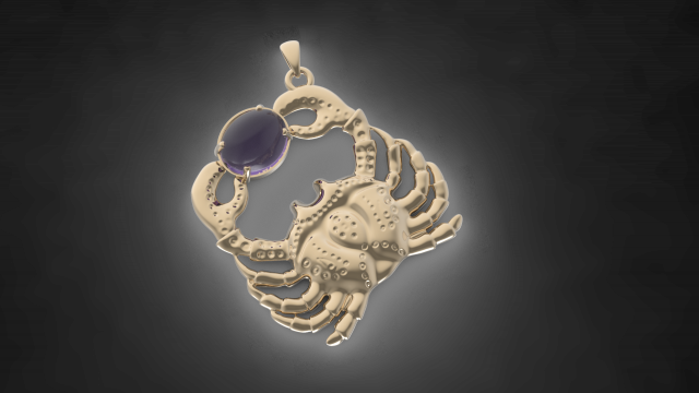krab Model Cetak 3D .c4d .max .obj .3ds .fbx .stl .blend 