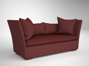 henredon upholstery - madeline short sofa 3D Model